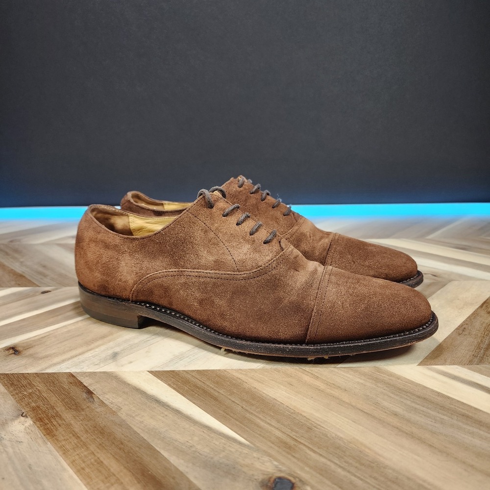 Charles Tyrwhitt Brown Suede Brogue Cap Toe Oxford Shoes Men's UK 8.5 / US 9.5